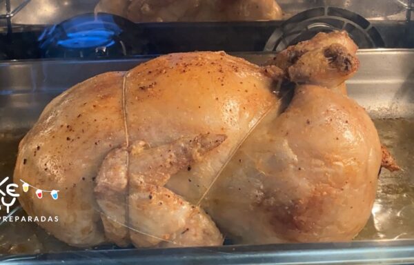 Pollo relleno (8-10 personas)